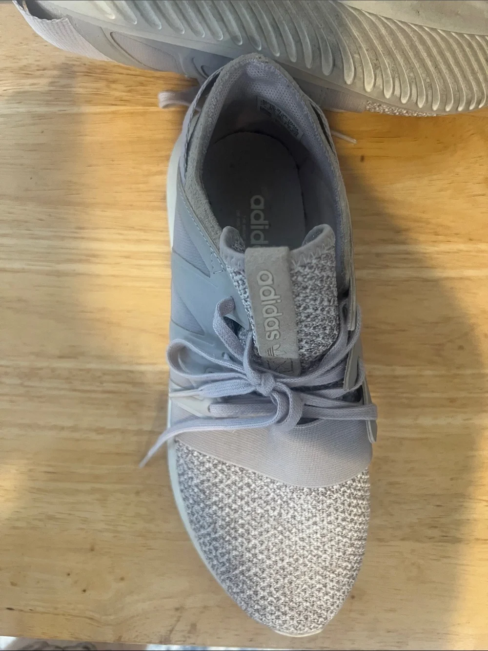 adidas Women's Slip-On Knit Sneakers in light purple